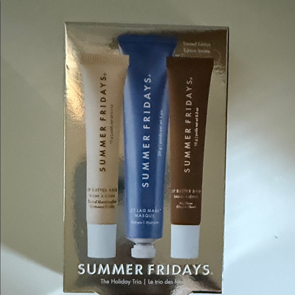 Limited Edition Summer Fridays Trio Toasted Marshmallow, Hot Cocoa & Jetlag Mask
